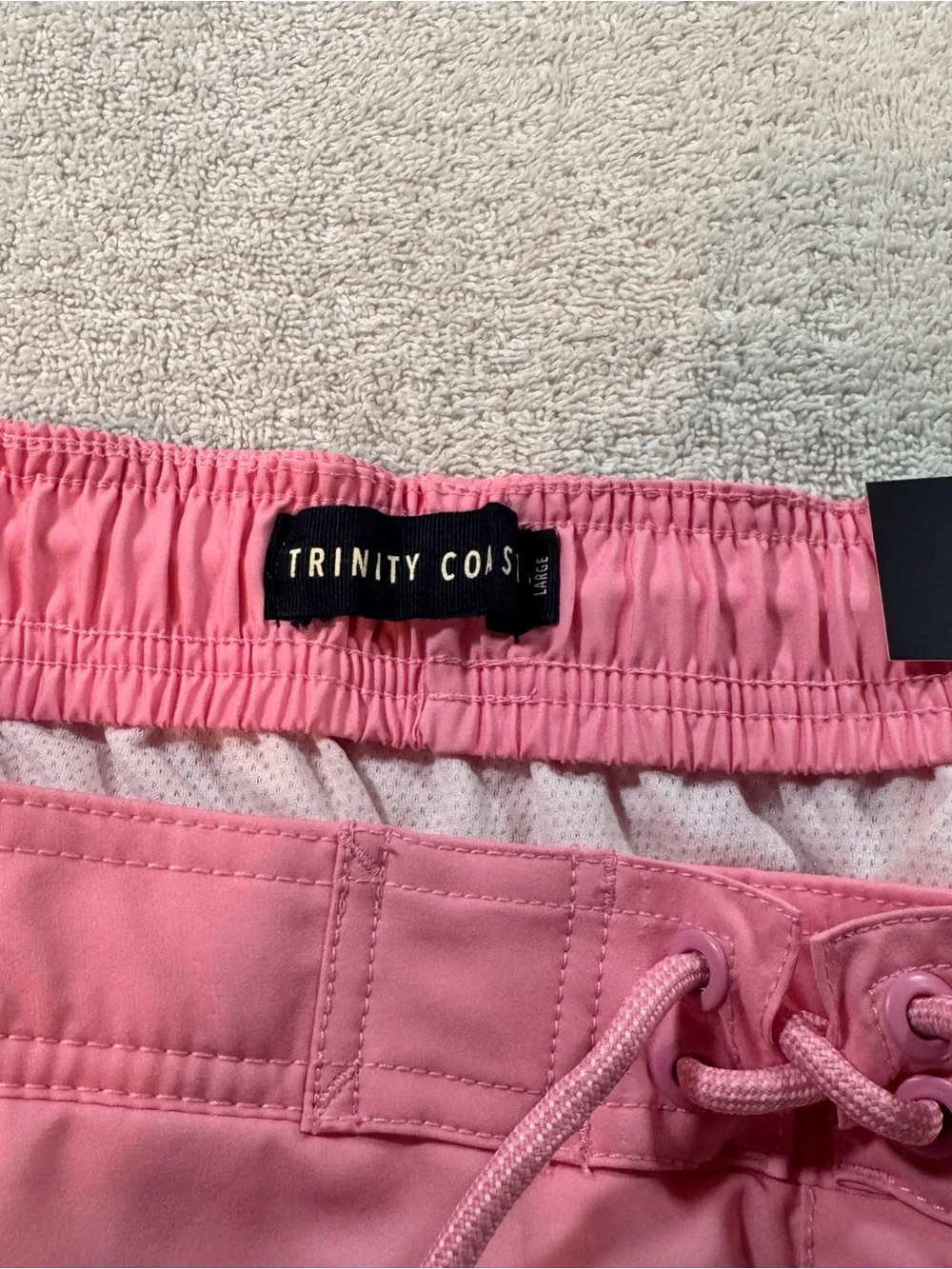 Men's Trinity Coast Pink to Blue Gradient Palm-Print 9” Swim Trunks Size Large